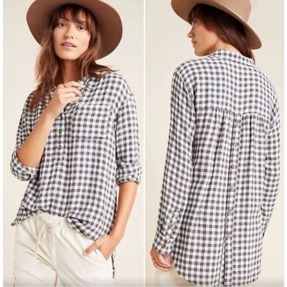 Anthropologie Isadora Button-Back Tunic Top XS  NWT - Picture 1 of 6